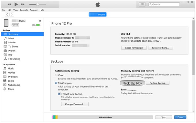 ios26 アップデートする前にやるべきこと PCを使ってiTunes/Finderでバックアップ