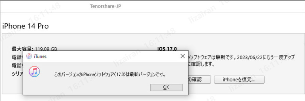 ios17.5にアップデートできない