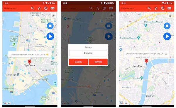 ドラクエ ウォーク 位置 偽装 VPNa
